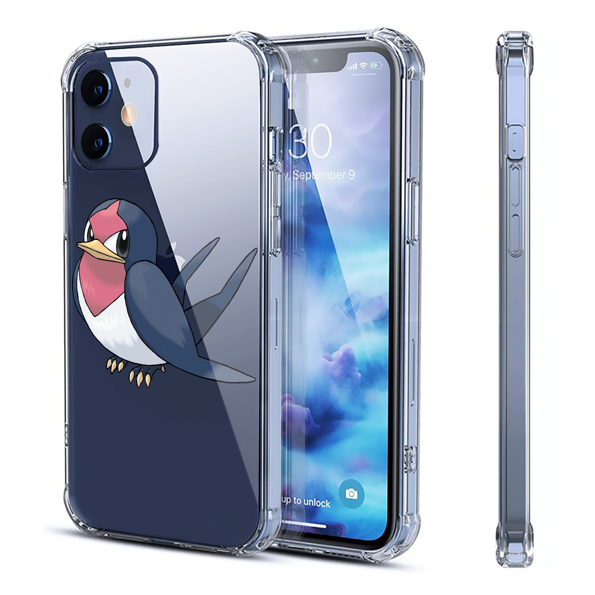 （画像用） ポケットモンスター Pokémon 【iPhone 12シリーズ対応】透明スマホケース（クリアソフトケース）